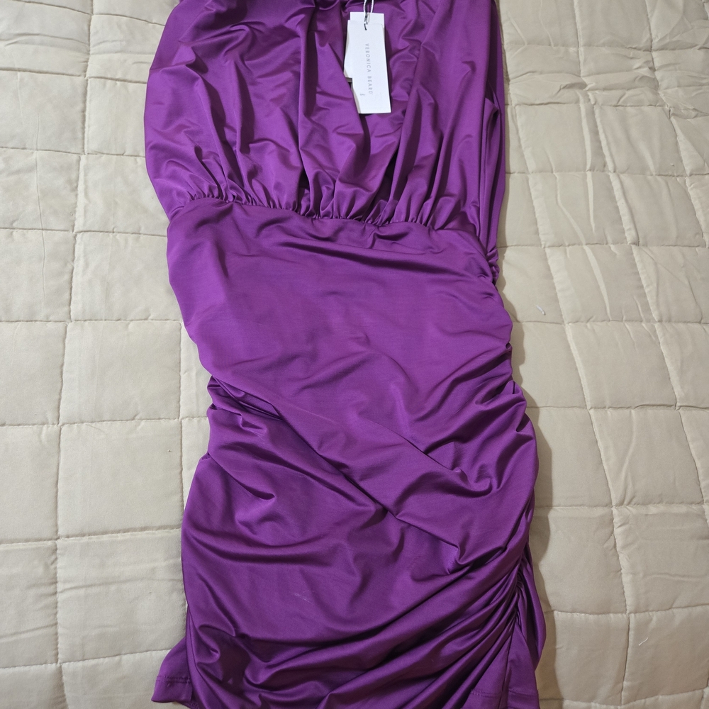 Veronica Beard Rich Purple Mini Dress